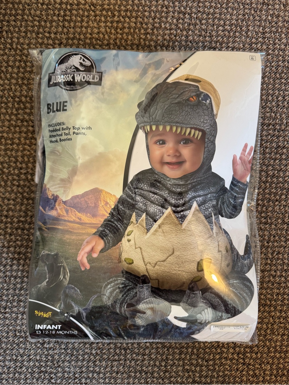 Infant Blue T-Rex Costume - Baby Dinosaur Outfit